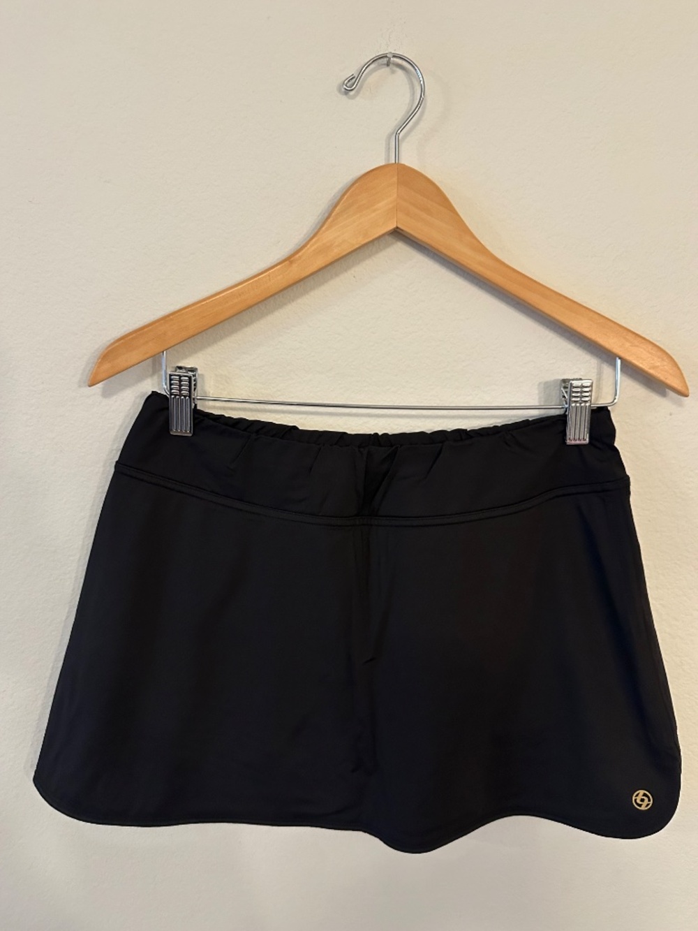 Lija Black Tennis Skort Built-In Shorts Women's M